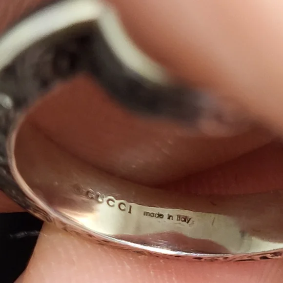 Authentic & iconic Gucci Silver GG Women's Ring. #6